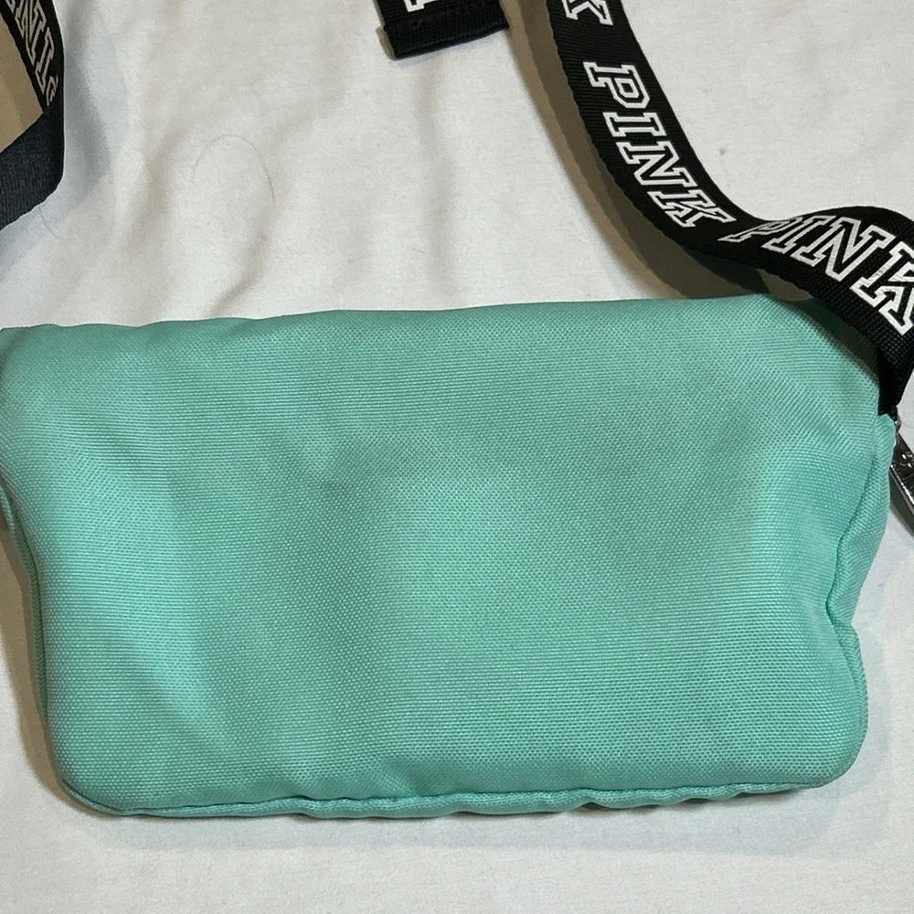 Victorias Secret PINK‎ TealWe Run This Beach Fanny Pack Waist Bag Purse & Koozie - Picture 5 of 8